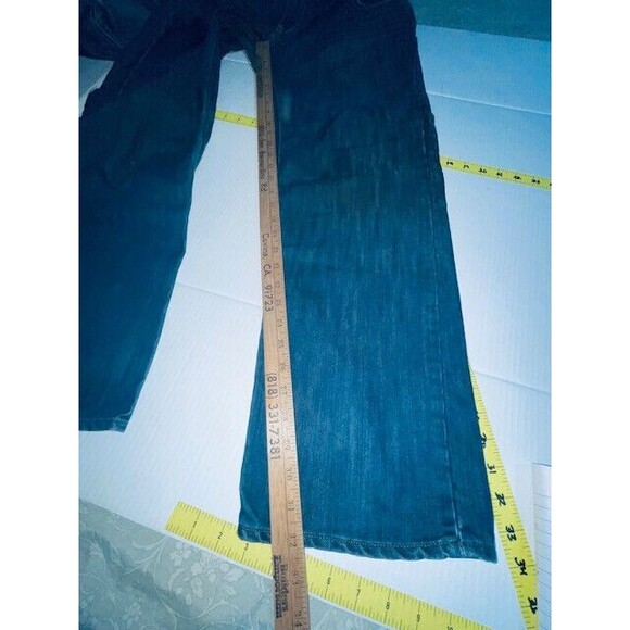 Levis 514 Mens Jeans 38x32 Blue Denim Slim Straight Medium Wash Retro Pockets - Picture 8 of 16